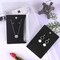 150 Set Earring Display Card with 150 Pieces Self-Seal Bags, Earring Holder Card for Selling DIY Ear Studs, Earrings and Jewelry Display (Black)